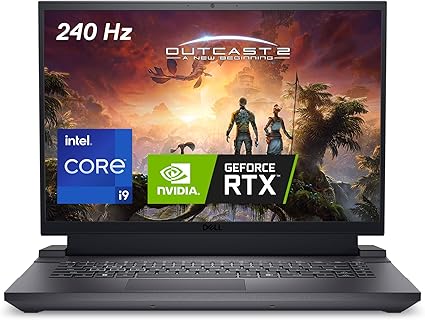 Dell G16 7630 Gaming Laptop - 16-inch QHD+ 240Hz 3ms Display, Intel Core i9-13900HX, 16GB DDR5 RAM, 1TB SSD, NVIDIA GeForce RTX 4070 8GB GDDR6, Windows 11 Home, Onsite Service - Metallic Nightshade