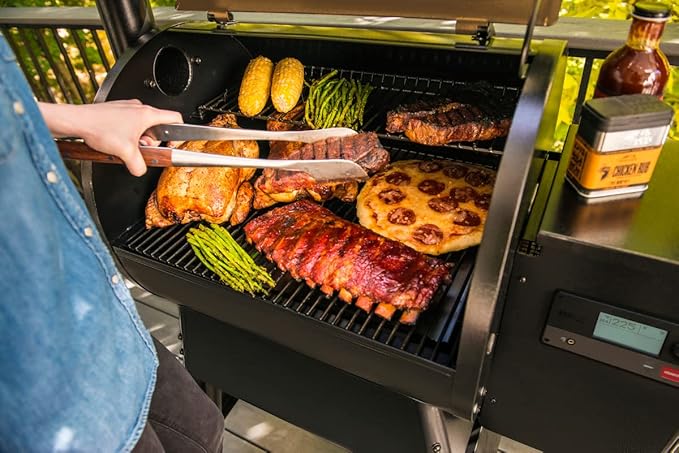 Traeger Grills Pro 575 Electric Wood Pellet Grill and Smoker, Bronze, 572 Square Inches Cook Area, 500 Degree Max Temperature, Meat Probe, 6 in 1 BBQ Grill with WiFi and app connectivity