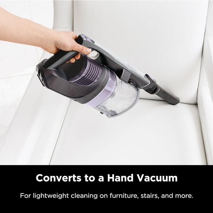 Shark IX141 Pet Cordless Stick Vacuum with XL Dust Cup, LED Headlights, Removable Handheld, Crevice Tool & Pet Multi-Tool, 40min Runtime, Grey/Iris