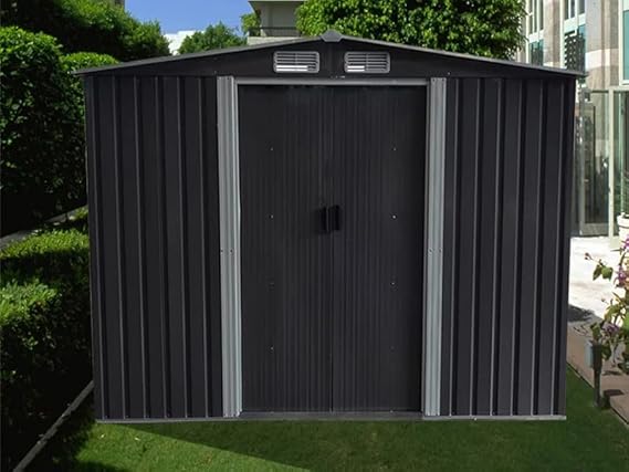RELYARD 6X8 Metal Outdoor Storage Garden SHED