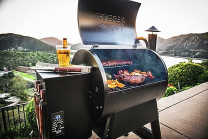 Traeger Grills Pro 22 Electric Wood Pellet Grill and Smoker, Blue, 572 Square Inches Cook Area, 450 Degree Max Temperature, Meat Probe, 6 in 1 BBQ Grill