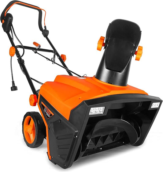 WEN Snow Thrower, 15-Amp 20-Inch Electric Snow Blaster with Dual LED Lights (5670)