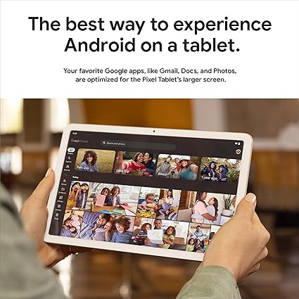 Google Pixel Tablet - Android Tablet with 11-Inch Screen and Extra-Long Battery Life - Porcelain - 8 GB RAM - 256 GB